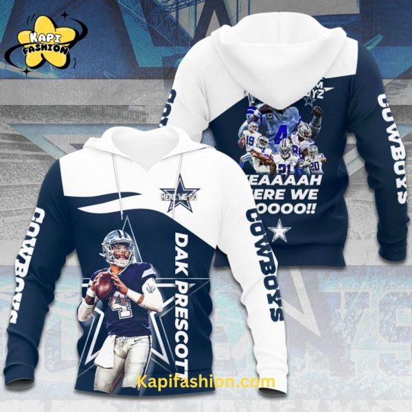 Dallas Cowboys “Here we go” 3D Hoodie