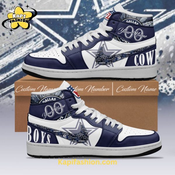 Dallas Cowboys NFL Personalized Air Jordan 1 Limited Edition V3