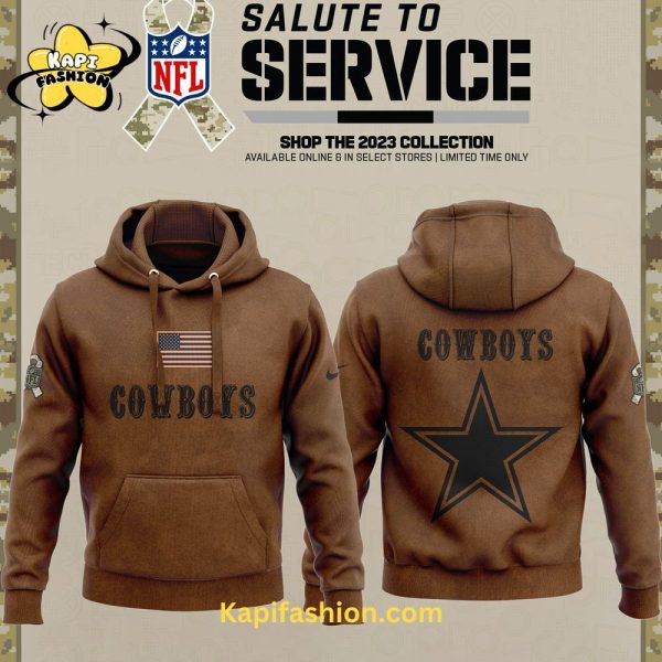 Dallas Cowboys-NFL Brown Veterans With Flag Collection