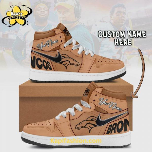 Denver Broncos Air Jordan 1 Custom name Special Edition V5