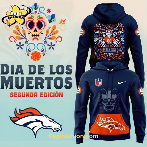 Denver Broncos Dia De Los Muertos Premium Limited Hoodie