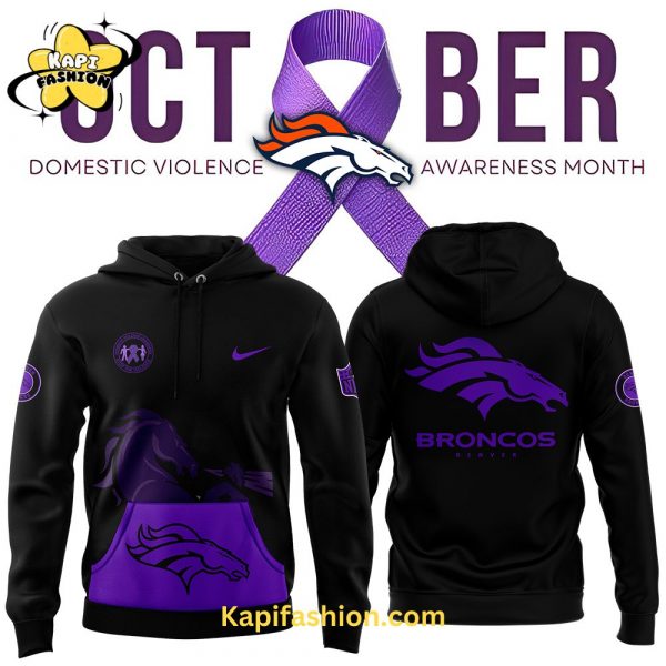 Denver Broncos Domestic Violence Awareness Month Hoodie