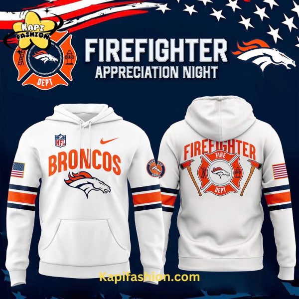 Denver Broncos Firefighter Appreciation Night Premium Limited Hoodie