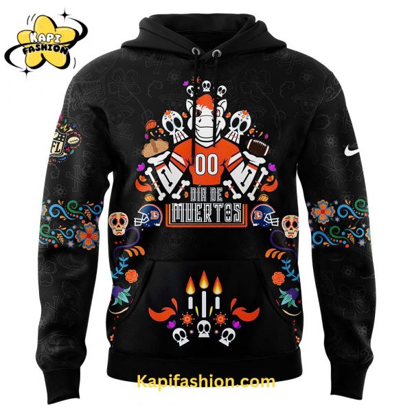 Denver Broncos NFL Dia De Los Muertos Premium Limited Pullover Hoodie V2