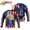 Denver Broncos Demon Face American Flag-3D Unisex Hoodie