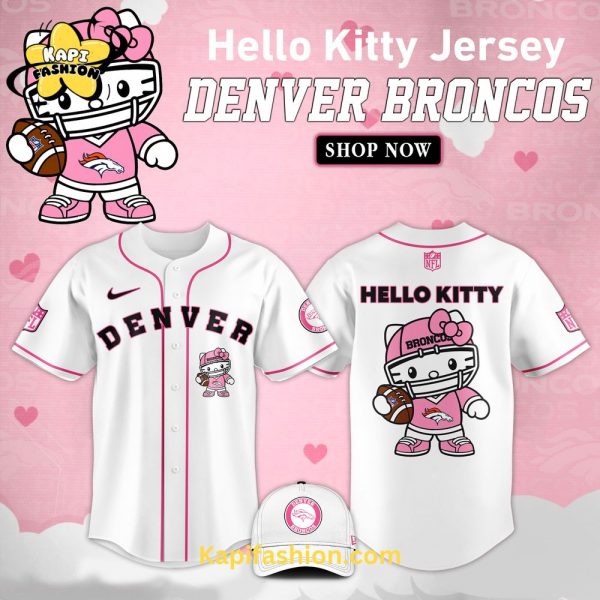 Denver Broncos X Kitty Pink Jersey Limited Edition V1