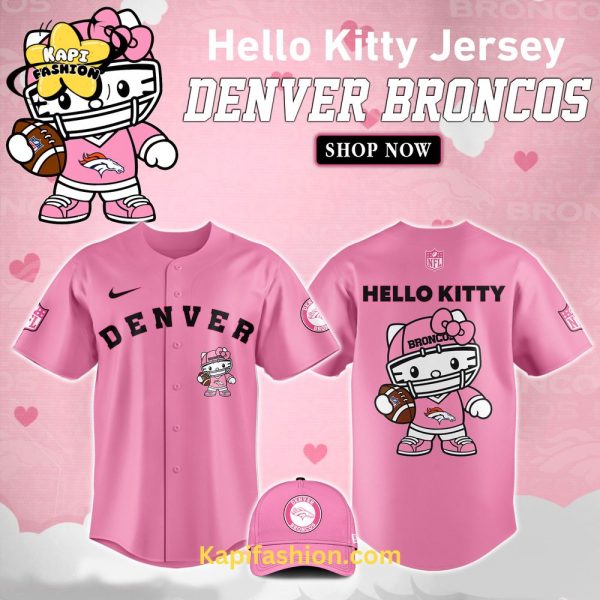 Denver Broncos X Kitty Pink Jersey Limited Edition V3