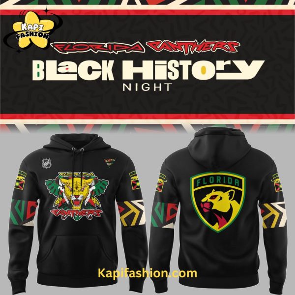 Florida Panthers Hockey NHL 2025 Limited Edition “Black History Night” Hoodie