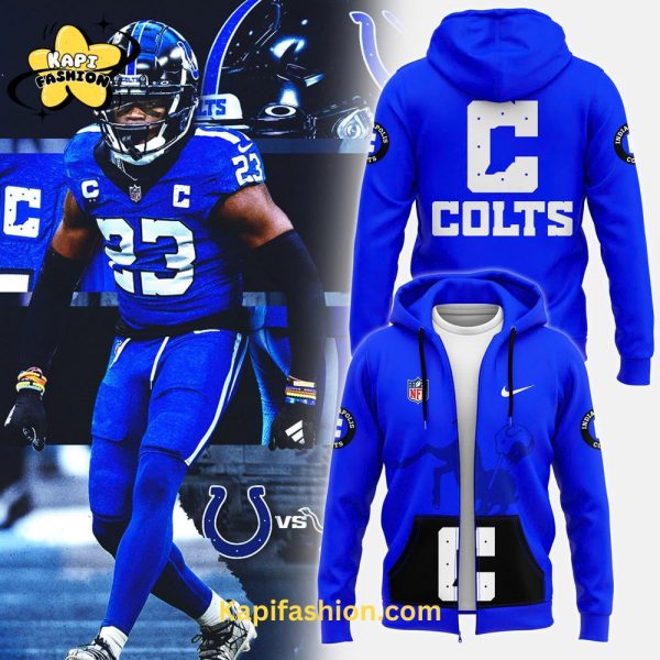 Indianapolis Colts Blue Nike Pullover Zip Hoodie