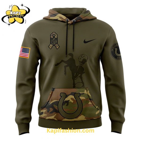 Indianapolis Colts Nike Camo Salute to Service Club Fleece Pullover Hoodie V1