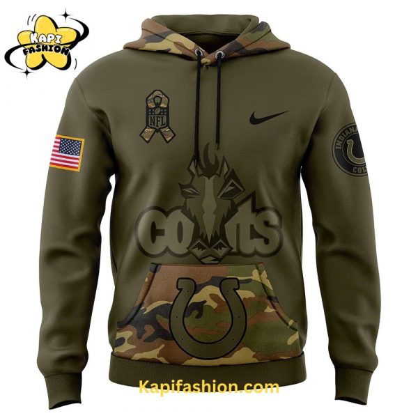 Indianapolis Colts Nike Camo Salute to Service Club Fleece Pullover Hoodie V2