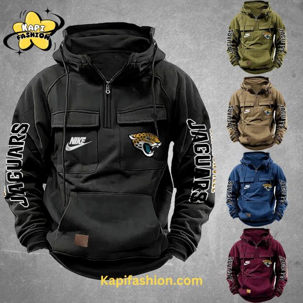 Jacksonville Jaguars Custom Name Cargo Hoodie