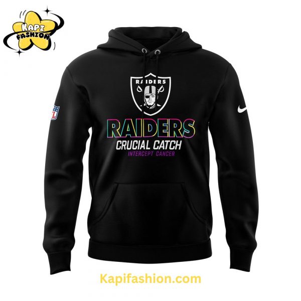 Las Vegas Raiders Fanatics Black Crucial Catch Pullover Hoodie