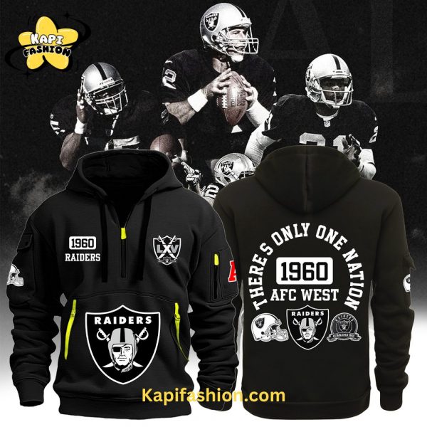 Las Vegas Raiders Quarter Zip Hoodie