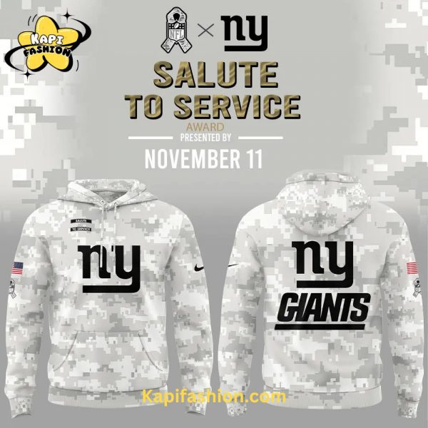 Limited Edition New York Giants Arctic Camo Salute to Service Club Hoodie