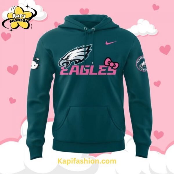 Limited Edition Philadelphia Eagles x Hello Kitty Night Hoodie v2 2