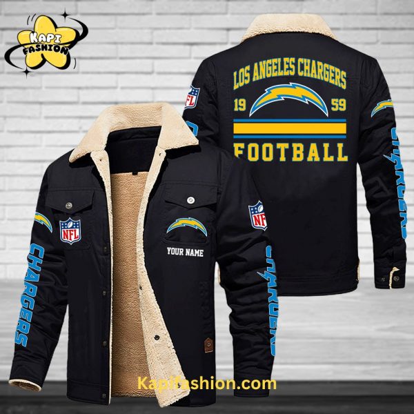 Los Angeles Chargers NFL Custom Name Fleece Jacket