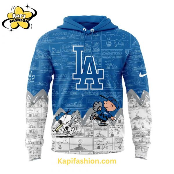 Los Angeles Dodgers 75th Anniversary of Peanuts Hoodie 2