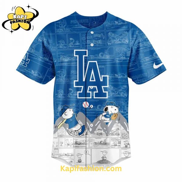 Los Angeles Dodgers 75th Anniversary of Peanuts Jersey