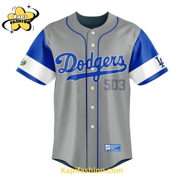 Los Angeles Dodgers Salvadoran Heritage Night Salvador Jersey