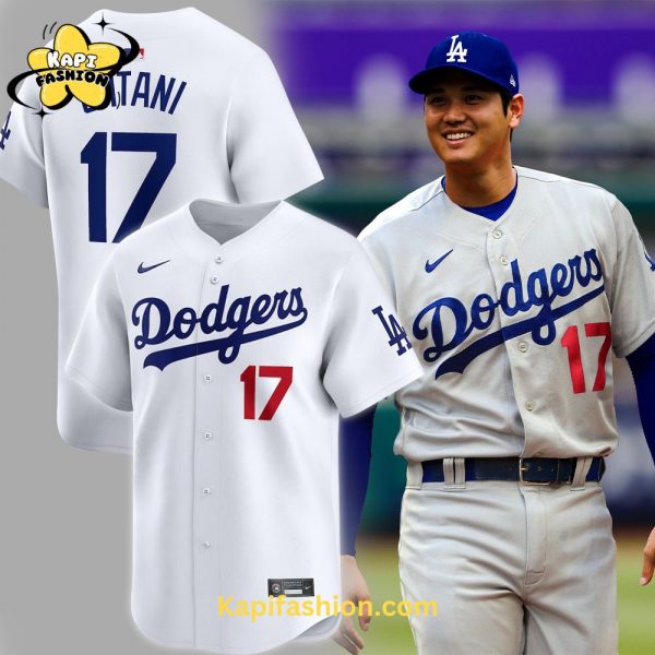 Los Angeles Dodgers Shohei Ohtani White Jersey 2