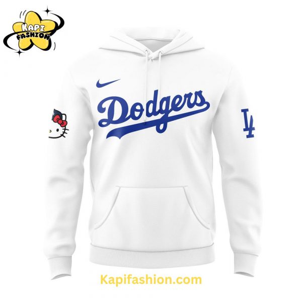 Los Angeles Dodgers x Hello Kitty Limited Editon White Hoodie