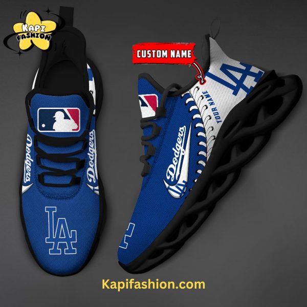 Los Angeles Dodgers-MLB Max Soul Shoes Custom Name 2