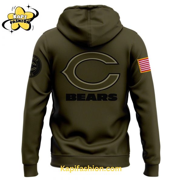 Mens Chicago Bears Nike Camo 2024 Salute to Service Club Fleece Pullover Hoodie 3