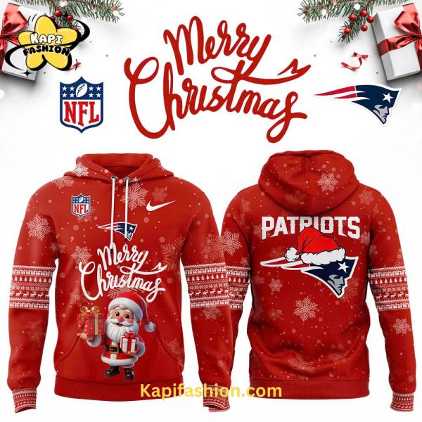 New England Patriots Merry Christmas Premium Limited Pullover Hoodie