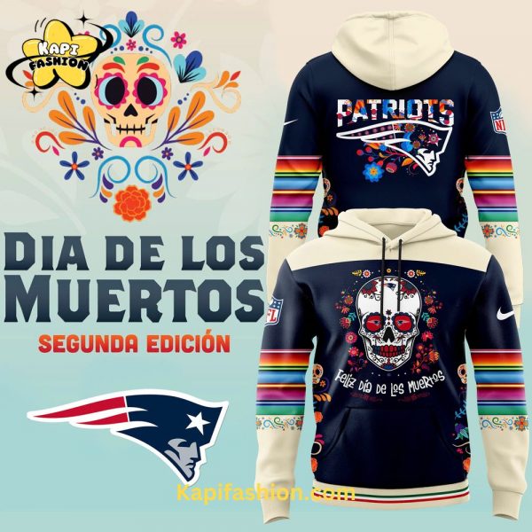 New England Patriots NFL Dia De Los Muertos Premium Limited Pullover Hoodie