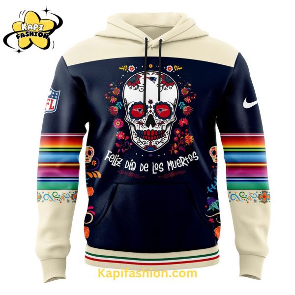 New England Patriots NFL Dia De Los Muertos Premium Limited Pullover Hoodie