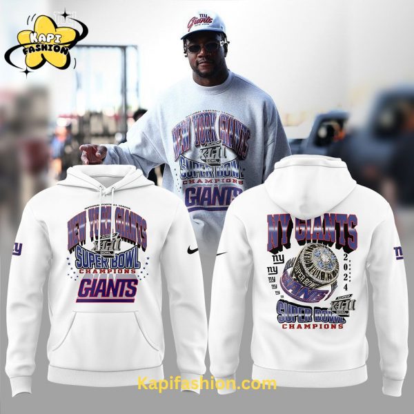 New York Giants New Hoodie Custom Champions Edition