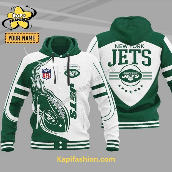 New York Jets Baseball Hoodie Jacket