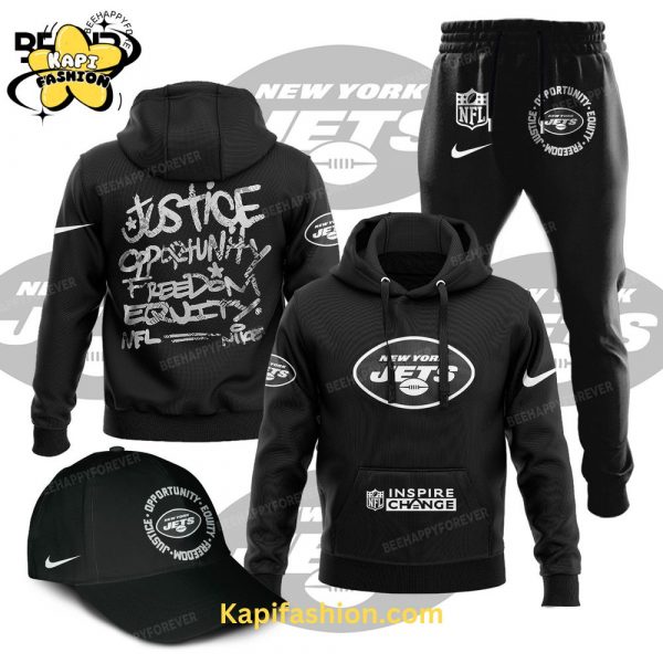 New York Jets Justice Opportunity Equity Freedom Hoodie