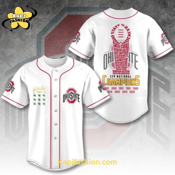 Ohio State Buckeyes Football Baseball Jersey – Classic Design