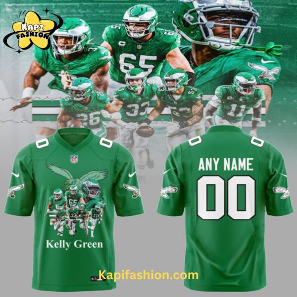 Philadelphia Eagles NFL 2024 Nike Limited Throwback Kelly Green Custom Jersey