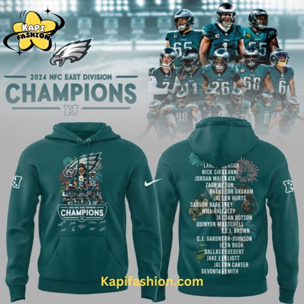 Philadelphia Eagles NFL Nike Limited 2024 NFC EAST Division Champions Hoodie