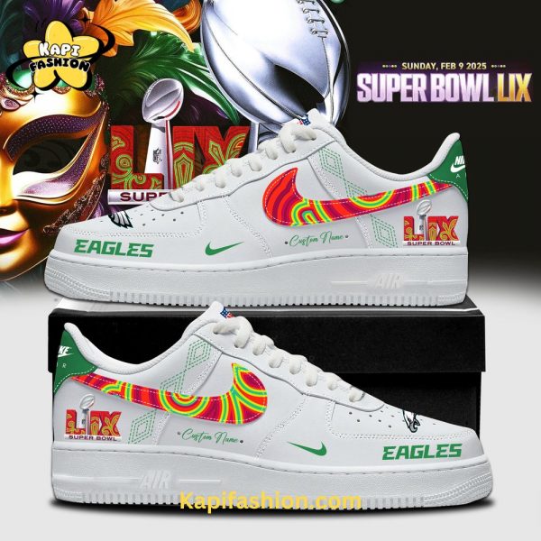 Philadelphia Eagles New Custom Air Force 1 Shoes for Super Bowl LIX – Personalized Edition