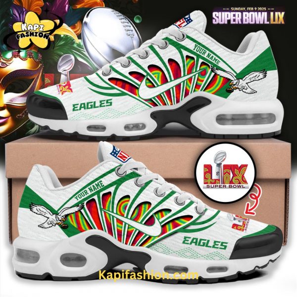 Philadelphia Eagles New Personalized Air Max Shoes – Super Bowl LIX Custom Name Edition