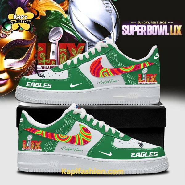 Philadelphia Eagles New Personalized Super Bowl Air Force 1 – Customizable for Your Name