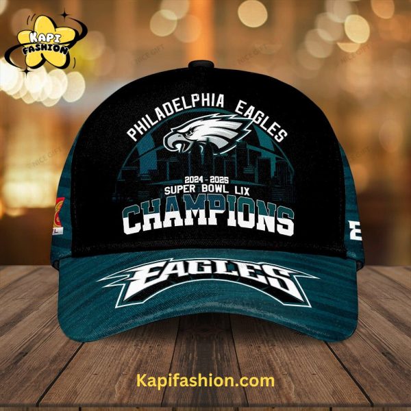 Philadelphia Eagles Super Bowl Champions Classic 3D Cap – Customizable with Your Name