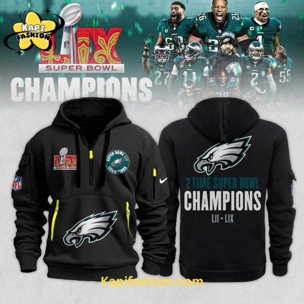 Philadelphia Eagles Super Bowl LIX Champions 2025 Hoodie 2