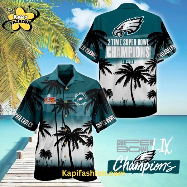 Philadelphia Eagles Super Bowl LIX Champions 2025 Limited Edition Hawaiian Shirt