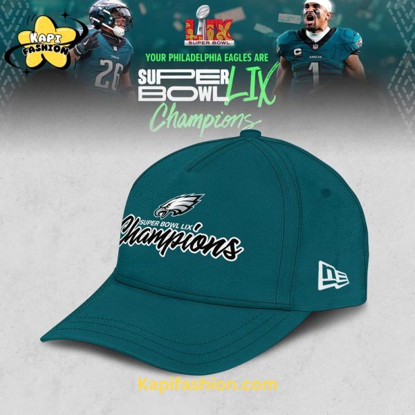 Philadelphia Eagles Super Bowl LIX Champions 2025 New Black Hoodie 3