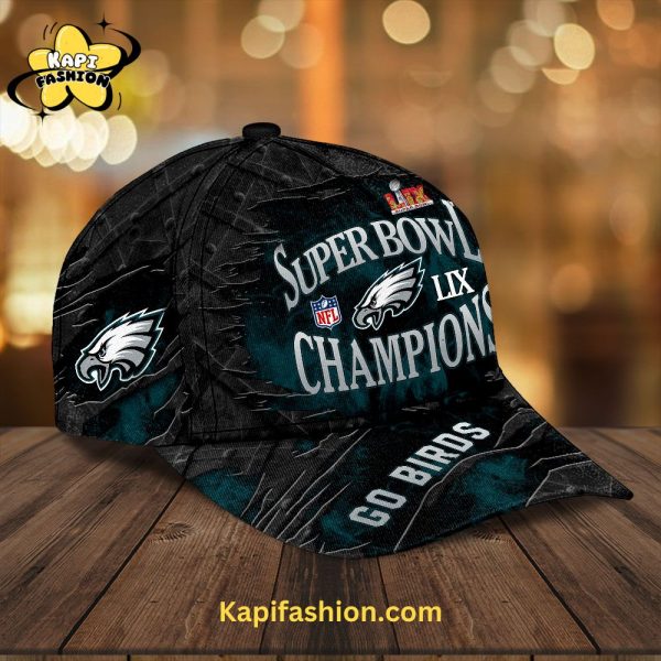 Philadelphia Eagles Super Bowl LIX Champions Go Bird Classic Cap – Limited Edition 2025