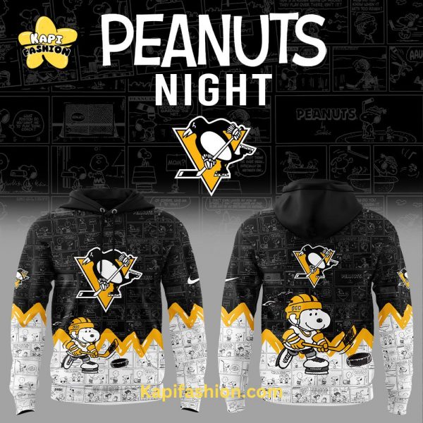 Pittsburgh Penguins Anniversary of Peanuts Hoodie – Limited Edition 2025