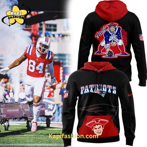 Royal New England Patriots Rewind Club Fleece Pullover Hoodie