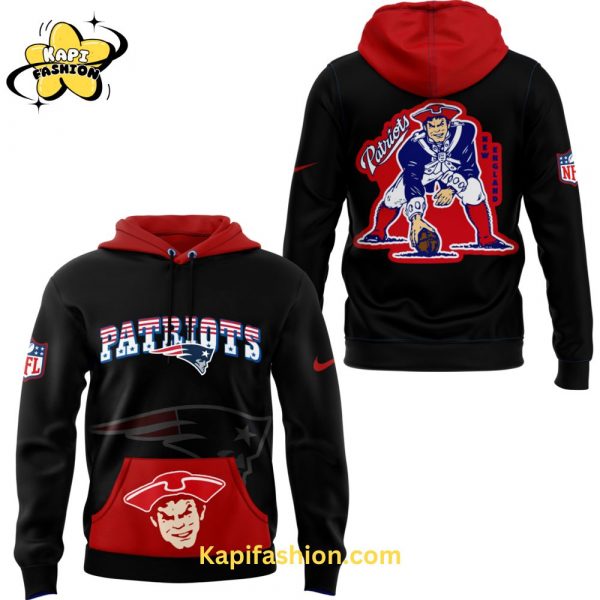 Royal New England Patriots Rewind Club Fleece Pullover Hoodie