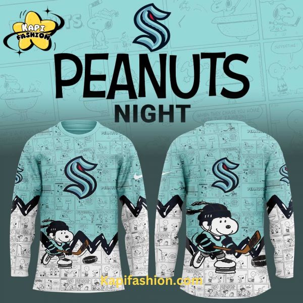 Seattle Kraken Anniversary of Peanuts Jersey