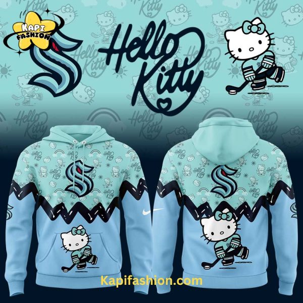 Seattle Kraken Hello Kitty New Hoodie